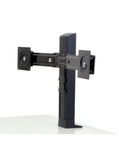 Ergotron Universal Dual Monitor Kit for WorkFit T/TL, Black