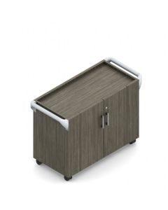 Global Zira Conference Room Serving Cart with Doors