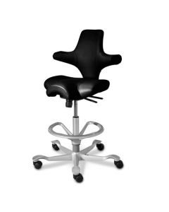 HÅG Capisco Stool with Footring, Black Vinyl