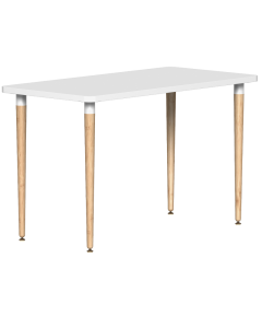 Reya Home Office Desk with Tapered Bamboo Legs