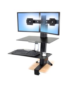 Ergotron Workfit-S, Dual Monitor with Worksurface+