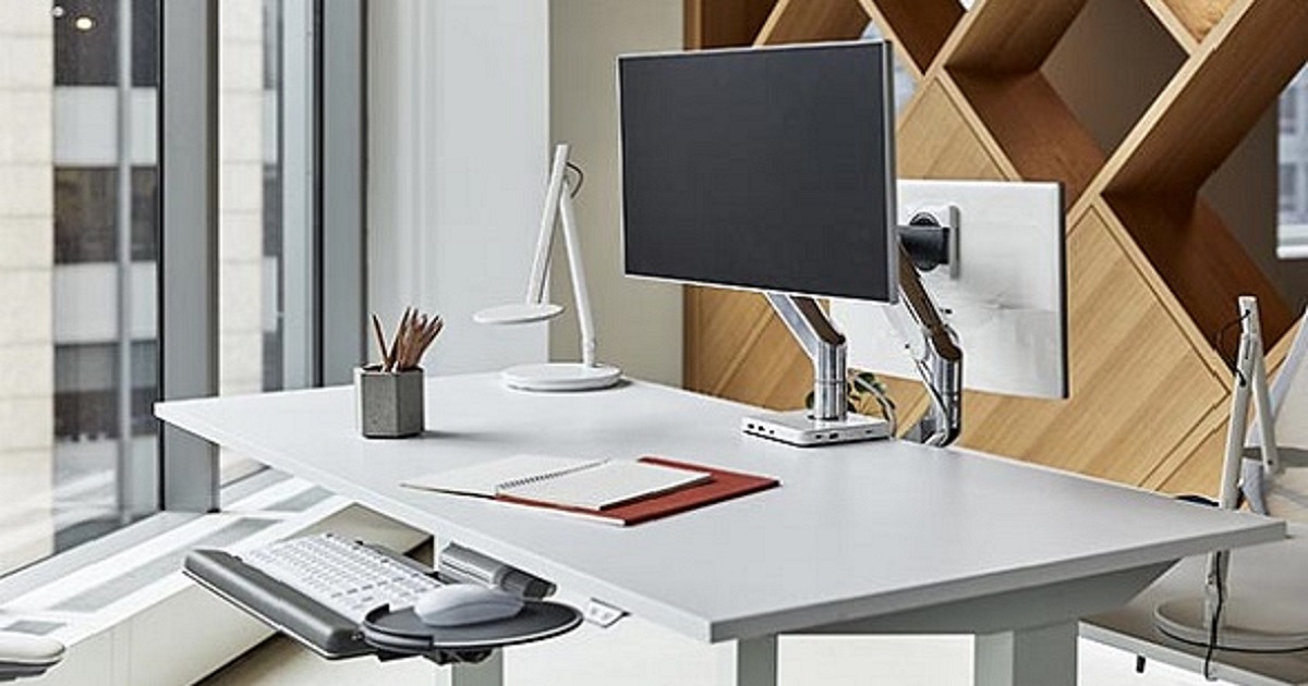 Desk organization is iimportant. Here are 5 tips to help achieve desk organization & health. Advanced Ergonomic Concepts, Inc. in St. Louis, MO can assist with solutions. Free Mini-Remote Ergonomic Assessment.